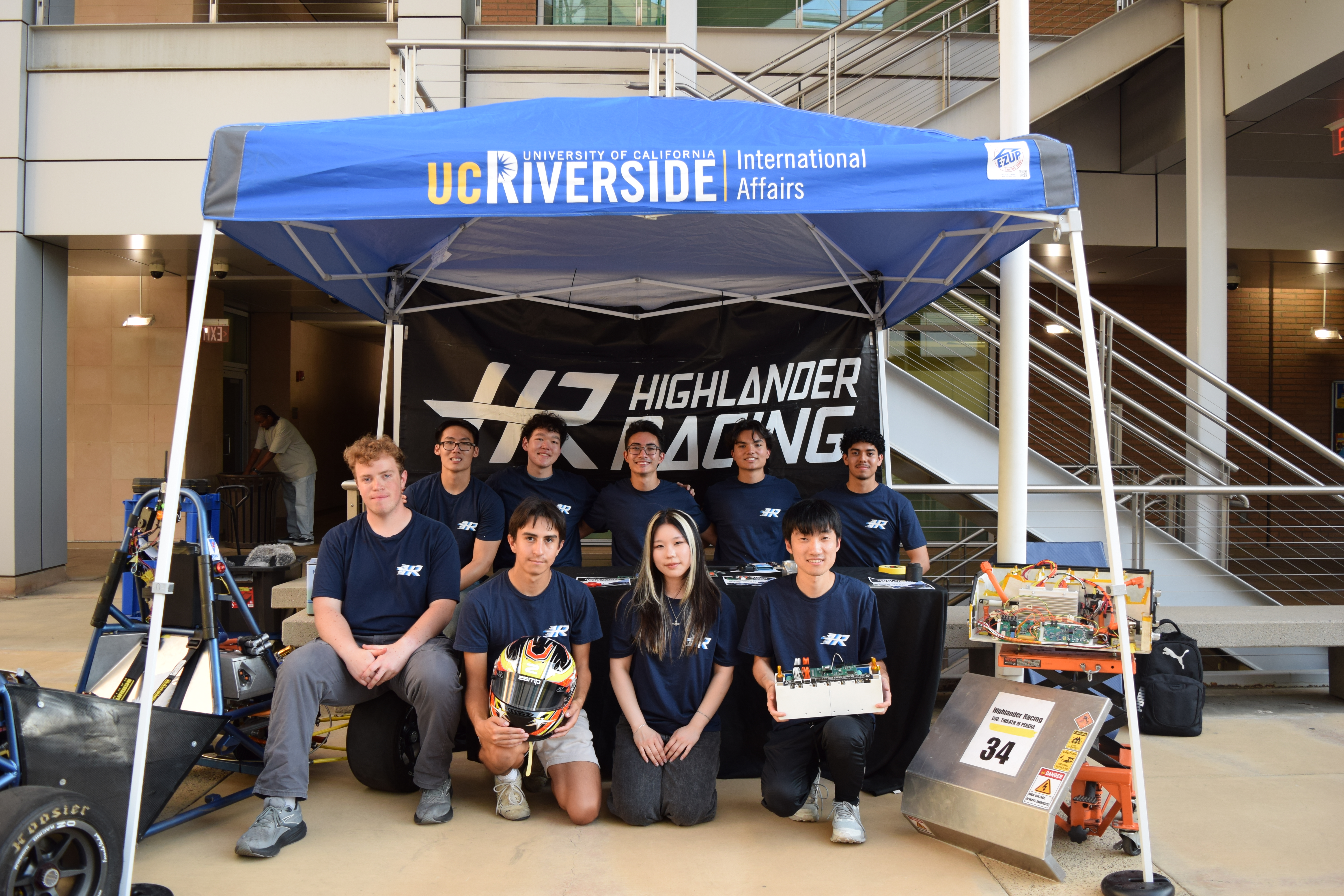 Highlander Racing students gathered at the UCR team booth in September 2026